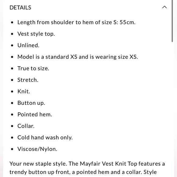 Hello Molly Mayfair Vest Knit Top - Picture 13 of 15